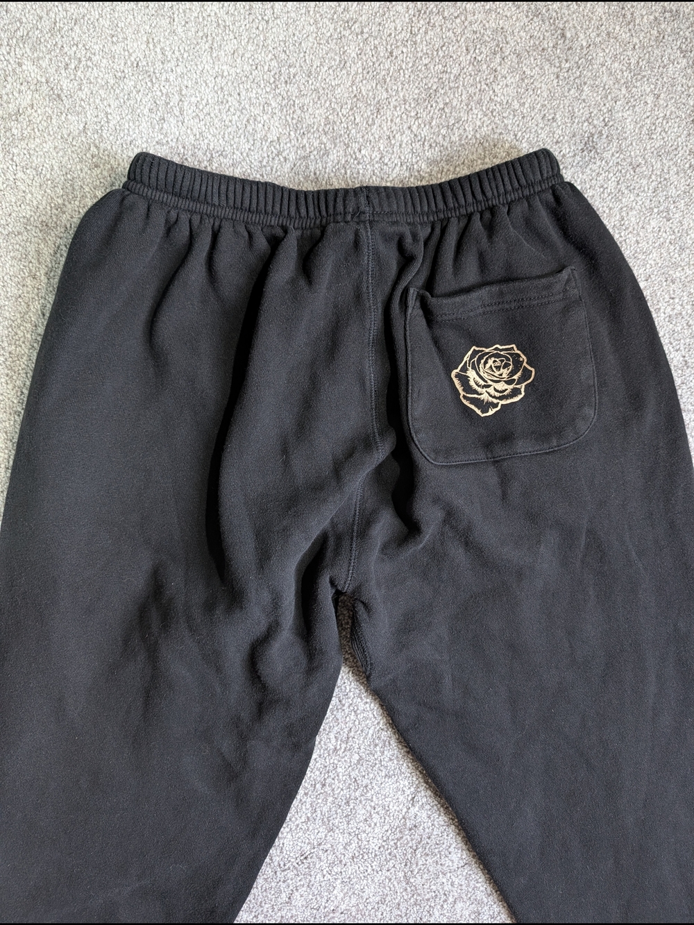 Black Graphic Jogger Pants - Picture 5 of 6